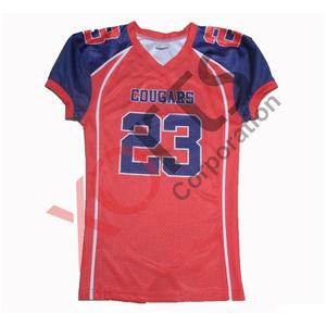 Vente en gros bas quantité minimale de commande maillot de football américain de qualité supérieure nouveau design uniformes imprimés par sublimation sur mesure chemises de taille XL - Product Image 1