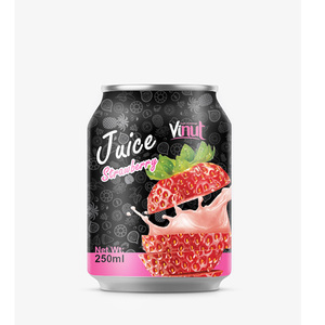 Fabricant de boisson au jus de fraise 250ml Jus de fruits frais Marque privée OEM - Product Image 2