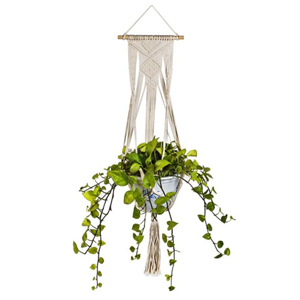 Hecho a mano de algodón de Macrame planta Suspensión de interior y al aire libre Suspensión de planta decoración del hogar - Product Image 6