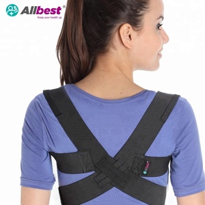 Allbest Caoutchouc naturel Coton Soutien dorsal réglable Correcteur de posture Protection complète pour des douleurs dorsales confortables - Product Image 2