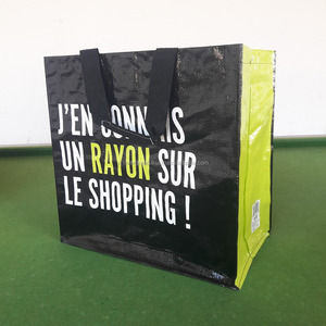 Sac de shopping en PP tissé Vietnam Evergreen, couleur personnalisée, construction tubulaire, poignées en sangle PP - Product Image 1