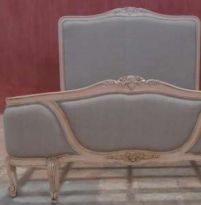 Vintage Louise tapicería muebles de cama, muebles de dormitorio clásicos de caoba Jepara Indonesia - Product Image 2