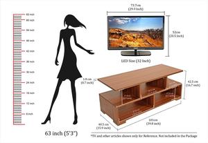 Soporte de unidad de pared de TV personalizable contemporáneo Centro de entretenimiento de fácil instalación con características únicas - Product Image 5