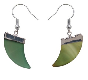 PENDIENTE CUERNO ÁGATA - Product Image 1