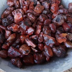 Pierre de cornaline rouge naturelle indienne, gravier poli, pierre concassée pour usage extérieur, design moderne, marque MMArt, 5 ans et plus - Product Image 1