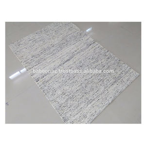 Alfombra de Sari indio de seda 100% de diseñador moderno para comedor y baño decoración textil para el hogar para Halloween - Product Image 1