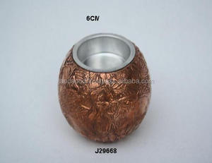 Motifs floraux brodés cuivre T-Light Holder Home Decor Tea Light Bougeoir pour Noël disponible dans d'autres tailles - Product Image 2