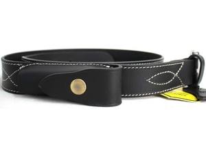 Ceinture en cuir écologique pour hommes fabriquée à partir de matériaux recyclés Bracelet de mode durable avec boucle durable - Product Image 5