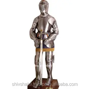 Aangepaste Middeleeuwse Volledige Armor Suit Armor Designer Collectible Metalen Ambachten Gift Decor Body Armor Pak
