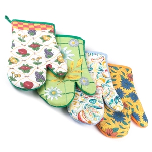 Gant de four multicolore à imprimé de fleurs et de légumes pour la cuisine à un prix abordable Fournisseur en Inde - Product Image 1