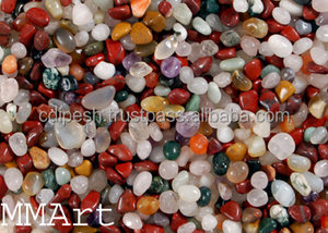 Cailloux et galets de verre colorés de conception moderne mélange de pierre naturelle pour des applications de jardin en gros - Product Image 3