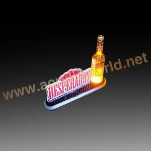 Individuelles acryl-led-licht Weine- und Getränkedisplay für Trinkflaschen mit individuellem Design Wein-Display-Rack