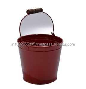 Seau de jardin classique en acier galvanisé durable, pots et jardinières décoratifs pour le sol - Product Image 1