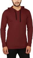 T-shirt à capuche manches longues pour homme, haut élégant avec col en v, tenue de soirée cintrée