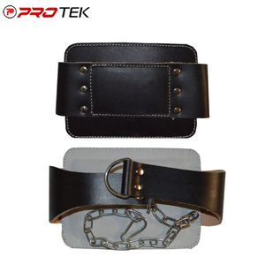 Mens Ejercicio y Fitness Cintura Trimmers Cuero Dip Cinturones para levantamiento de pesas - Product Image 5