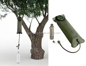 Portable Water Filter System with Foldable Water Bottle & Water Bag