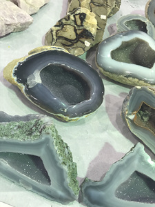 Dentelle bleue fantaisie, Agate, 1 pièce - Product Image 3