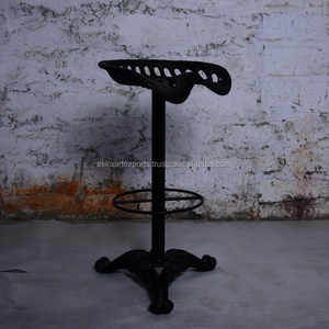 Tabouret de comptoir en métal au design moderne et antique Mobilier de bar en fer et cadre en acier Cuisine, salle à manger, restaurant, hôtel, chaise d'école en plein air - Product Image 4
