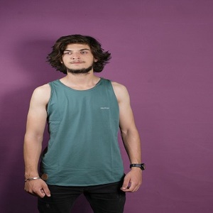 Fabricant de petites commandes, débardeur en coton imprimé avec logos personnalisés pour hommes - Product Image 2