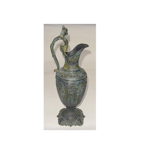 Antique <b>Bronze</b> Metal Flower Pot - Product Image 4