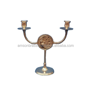 Bougeoir unique avec finition argentée pour bougeoir fait main de décoration intérieure - Product Image 6