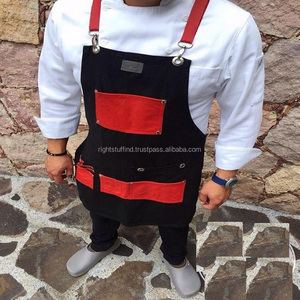 ผ้ากันเปื้อนหนังสำหรับช่างตัดผม,ชุดทำงาน-ผ้ากันเปื้อนสำหรับเชฟ/ผ้ากันเปื้อนหนังเต็มตัวสวยงามสำหรับผู้ชาย/ผู้หญิง - Product Image 1