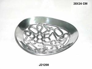 Vente chaude À La Main En Fonte D'aluminium Carré Assiette Bol À Fruits Miroir Finition Polonaise Conteneur De Fruits Décoratif En Métal Matériel - Product Image 4