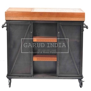 Planche latérale moderne en fer et bois pour la maison Mobilier de salle à manger au meilleur prix - Product Image 1