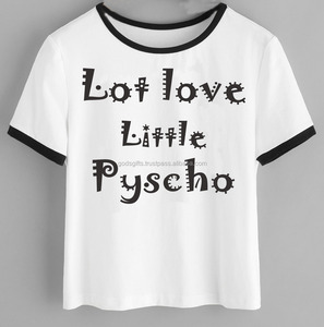 OEM barato Unisex cuello redondo diseño en blanco personalizado de manga corta camisetas de algodón transpirable elegante informal - Product Image 4