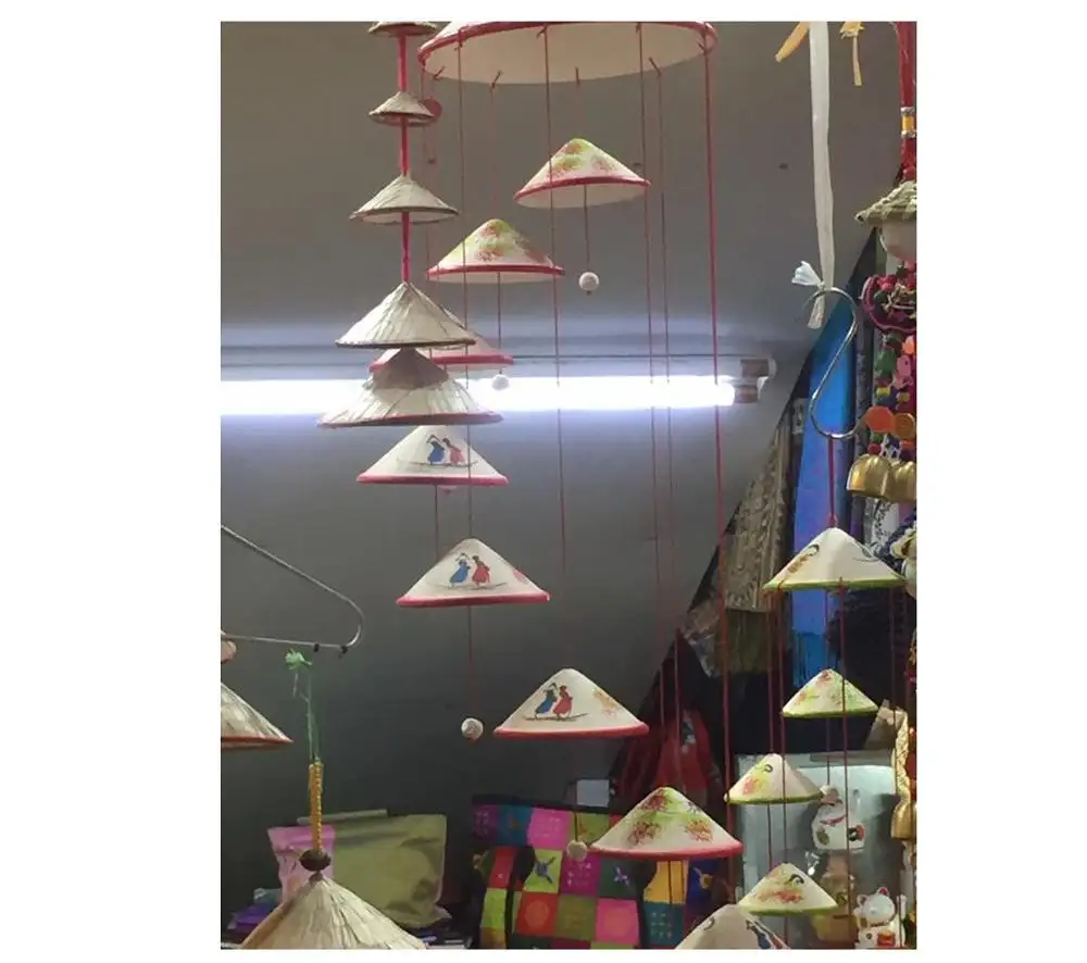 Topi Jerami Mini untuk Menghias/Topi Bambu untuk Rumah Dekoratif
