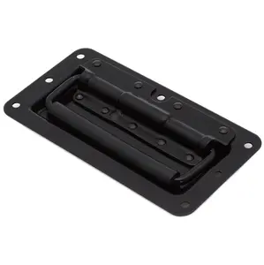 HP-504-3A Stahl mit Schwarz Beschichtet Gummi Rohr Klapp Tür Pull Schrank Griff