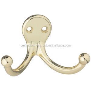 ตะขอแขวนหมวกและเสื้อโค้ททองเหลืองโบราณขายส่ง ของตกแต่งบ้านสุดหรู ตะขอแขวนผ้า ผลิตจากโลหะสังกะสี - Product Image 6