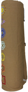 Sac de tapis de yoga en toile de coton avec broderie chakra - Product Image 6