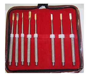 8 burins dentaires de voyage, acupuncture Standard, élimine les os - Product Image 1