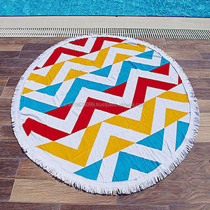 Toallas de playa redondas, fabricadas en Turquía, directas del fabricante, The Iluzyon Roundie Printed made in Turkey - Product Image 1