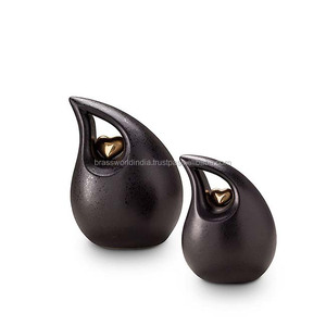 หยดน้ำตาโกศผู้ใหญ่ด้วยทองเหลืองหัวใจเผาศพอุปกรณ์งานศพ - Product Image 5