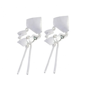 En gros 925 Sterling Silver Fine Stud Boucles D'oreilles Conception Unique Or Lunette Réglage Artiste Fabriqué Bijoux En Argent Cadeaux De Fête - Product Image 1