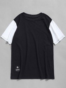 Camiseta de algodón estampada personalizada para hombre, ropa ecológica de manga corta con cuello redondo de talla grande OEM al por mayor - Product Image 3
