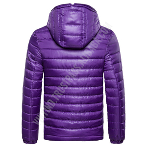 Chaqueta Acolchada con Capucha para Invierno, Logotipo Personalizado, Cortavientos Reversible, Ecológica, para Hombre, Precio al por Mayor de Alta Calidad - Product Image 3