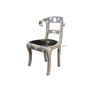 Chaise de salle à manger de style loisirs moderne Mobilier de maison classique avec incrustation d'os pour salon Bureau à domicile disponible en vente de gros - Product Image 6