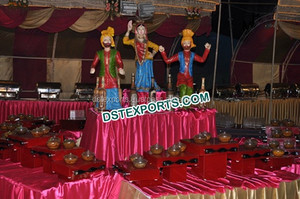 Rehari - Decoración de puesto de comida india para bodas, mostrador de venta de madera tratada, ligero, color personalizado, último diseño con temática Punjabi - Product Image 3