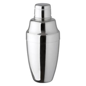 Único espejo de plata pulido limpio elegante decoración servir coctelera forma redonda barra cerveza embotellador coctelera superventas - Product Image 1