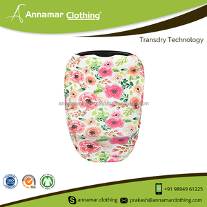 CPSC-cubierta elástica de algodón orgánico para asiento de coche de bebé, bufanda, dosel - Product Image 5