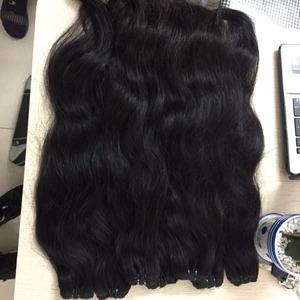 Vente en gros d'extensions de cheveux humains cambodgiens 22 pouces, perruque vietnamienne brute sans enchevêtrement de couleur naturelle de style vague droite - Product Image 4