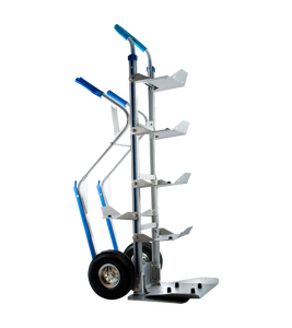 Chariot à main pour le transport de bouteilles de 5 gallons Revêtement en silicone pour 5 ou 7 bouteilles Anodisation de l'aluminium - Product Image 2