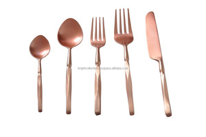 Juego de cubiertos de acero inoxidable con mango biselado, cubiertos de color negro con acabado mate, de grado alimenticio - Product Image 4