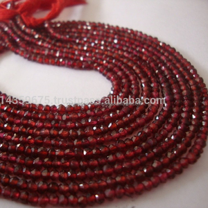 Cuentas de Piedra de Granate Rojo Natural al por Mayor para la Fabricación de Joyas - Product Image 1