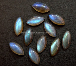 6mm 8mm 10mm Labradorita natural Cabujones calibrados de piedra Marquesa Lisa Piedra preciosa suelta Compre ahora en la tienda en línea del fabricante - Product Image 1