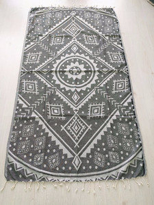 Toallas turcas Navajo Pestemal, toalla Hammam Turquía al por mayor-Manta y toalla de playa/Colección tejida Jacquard Greencolor - Product Image 4