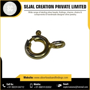 Épingles à tête en argent sterling plaqué or en gros - Product Image 5